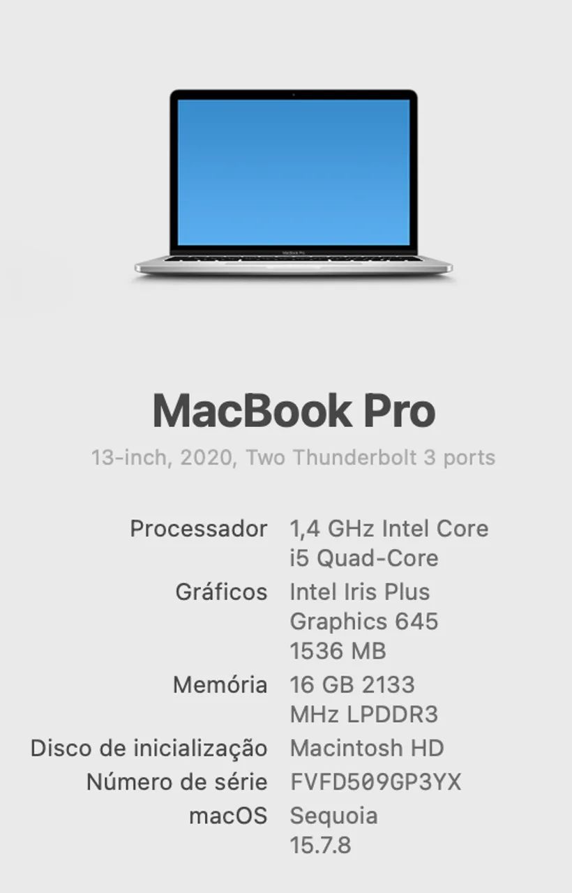 MacBook Pro 13 inch 2020 - Notebooks - Setor Sudoeste, Brasília