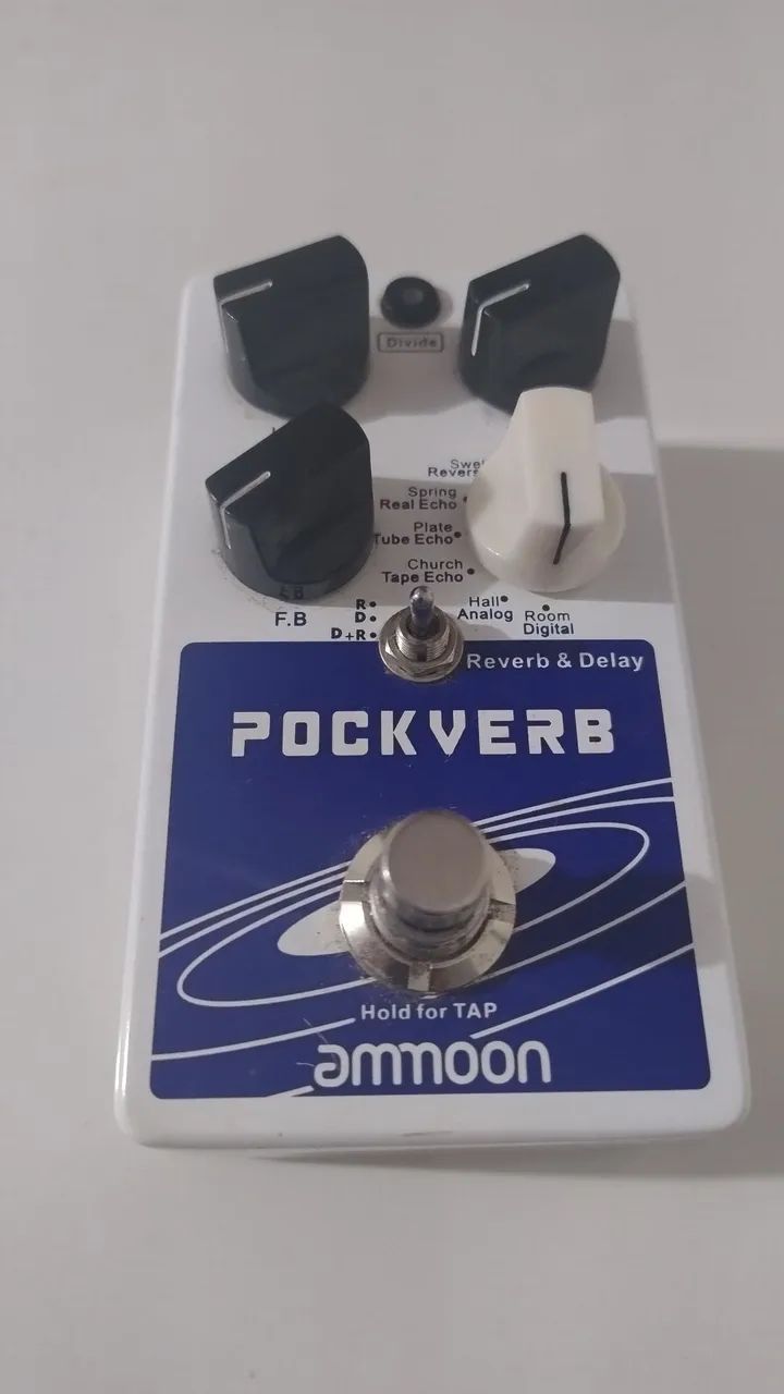 Pedal Ammoon Pockverb Reverb e Delay usado