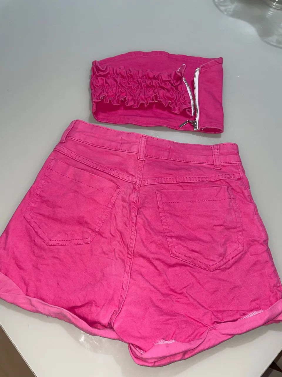 Conjunto short e cropped pink  - Foto 3