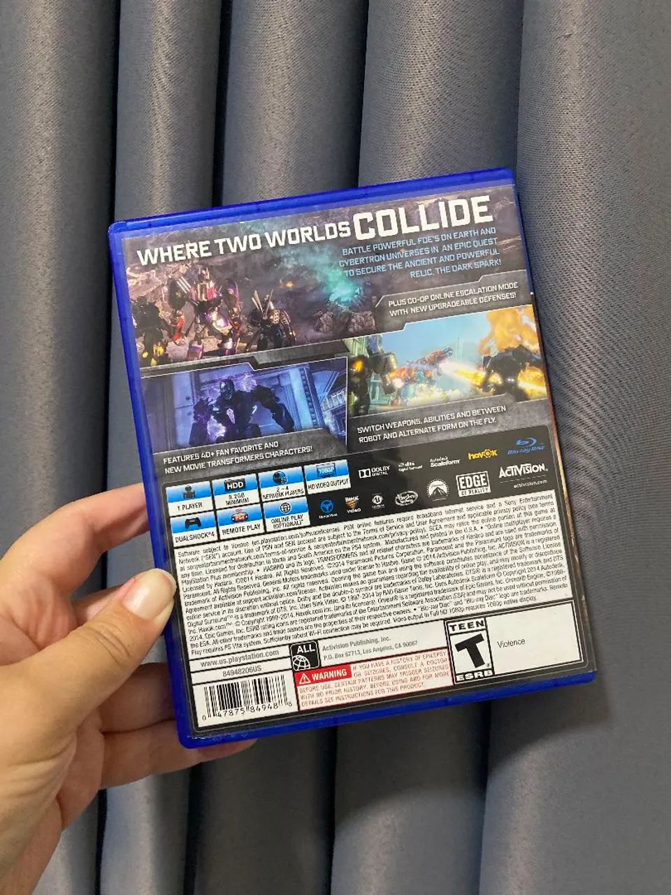 ITEM DE COLECIONADOR/ Transformers Rise the of Dark Spark PS4 - Foto 2