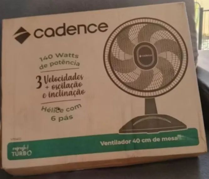 Ventilador Turbo Grande 40 cm. Novo lacrado de fábrica 