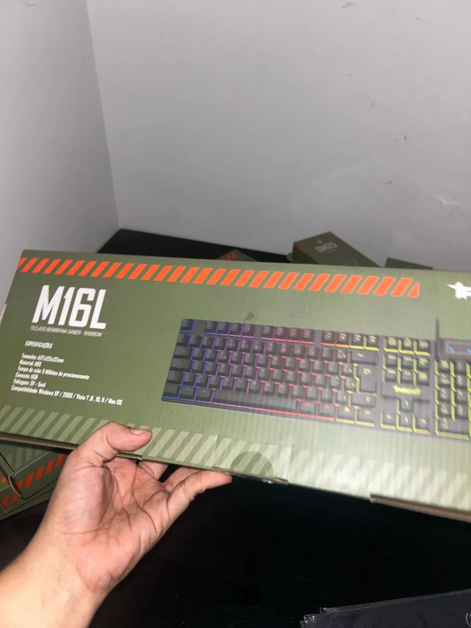 Kit de teclado com mouse e mouse pad super barato  - Foto 3