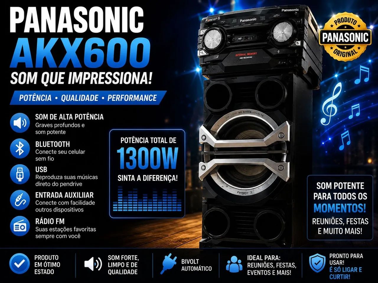 SOM PANASONIC 1300W BARATO