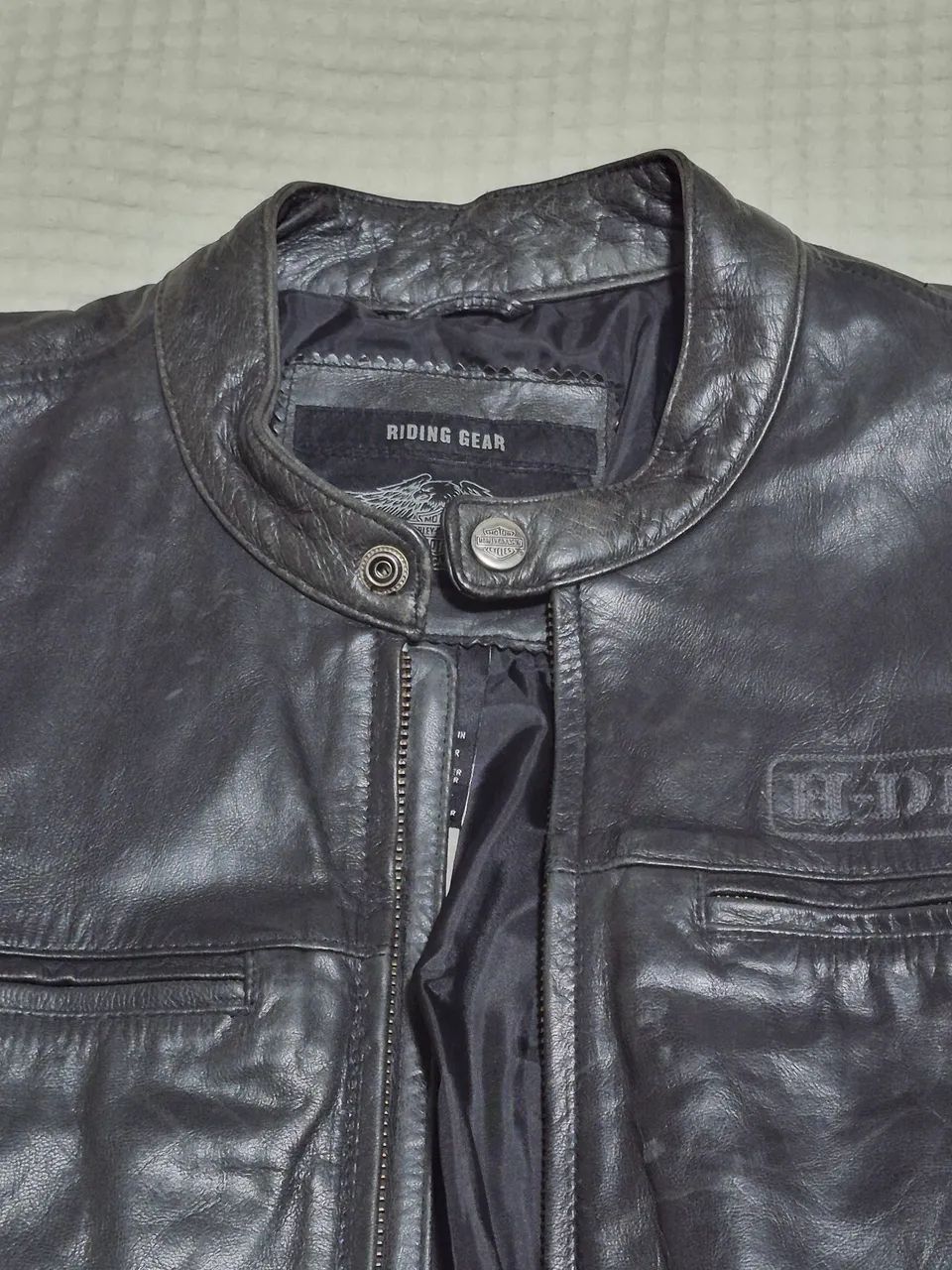 Jaqueta Harley Davidson Vintage #1 Black Label couro - Foto 3