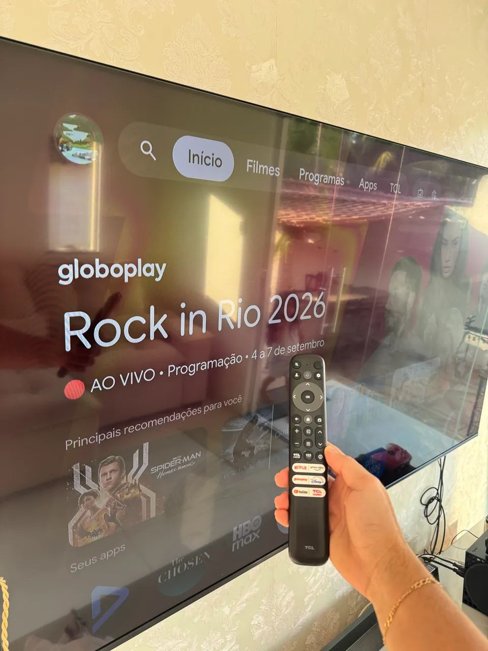 Smart TV 65 Polegadas TCL 4K Android TV - Foto 2