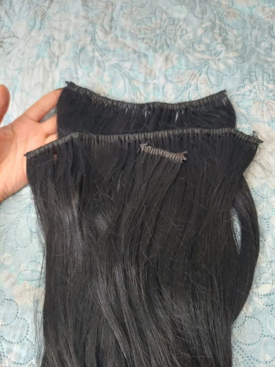Mega hair de cabelo humano 3 telas - Foto 2