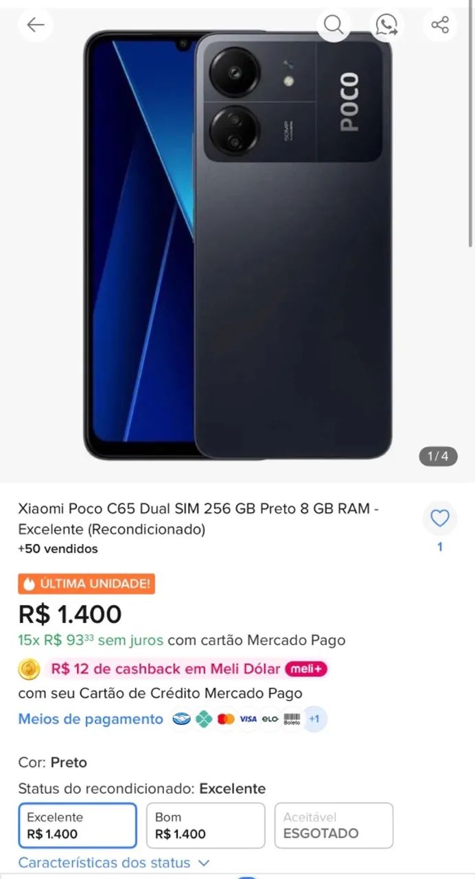 OPORTUNIDADE  POCO C65 - Foto 5