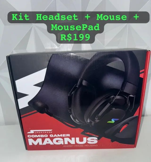 Kit Teclado + Mouse + MousePad Super Frame [Novo]