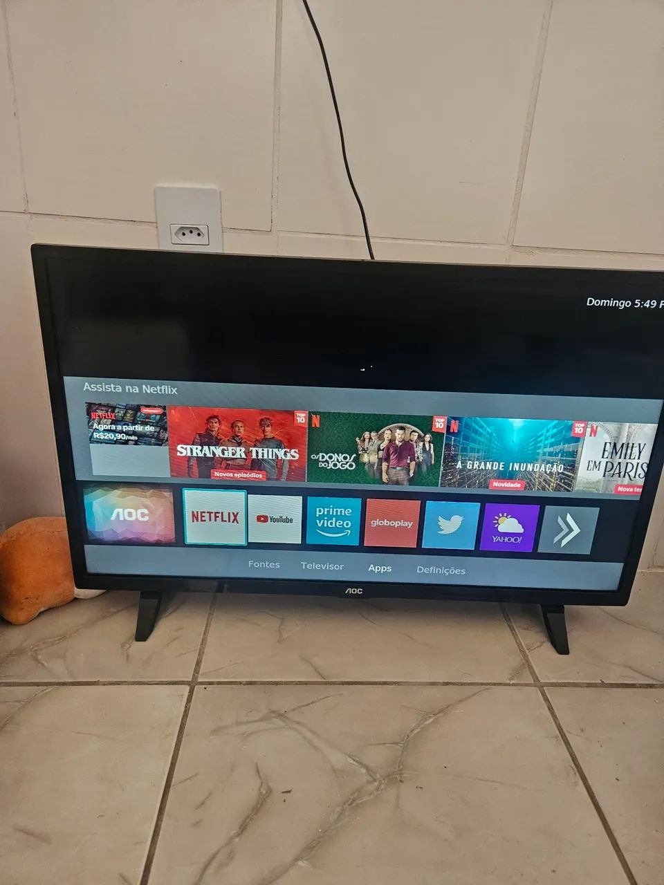 Smart tv AOC 32 polegadas + Fire stick da Amazon 8gb - Foto 2