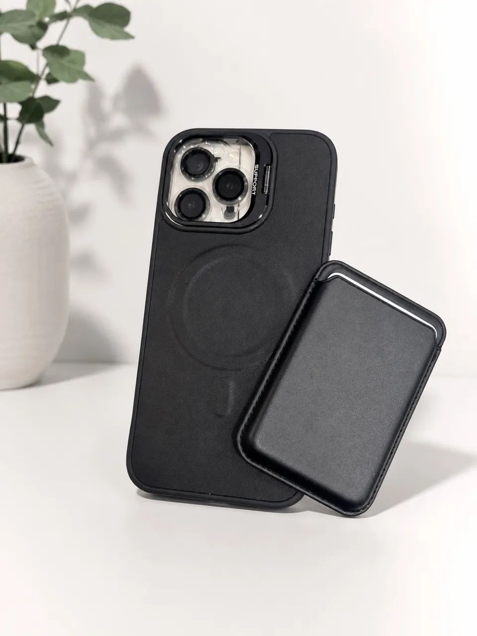 Capa iPhone 16/16 pro Max estilo couro