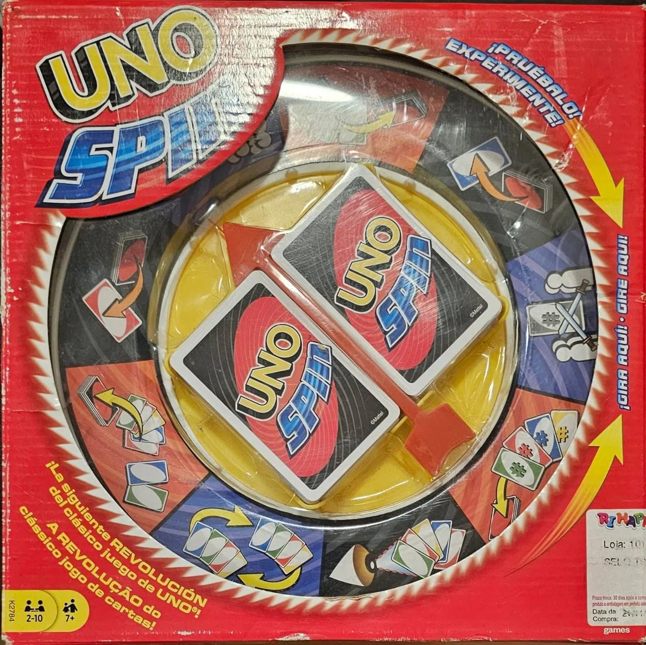 UNO Spin Mattel - Nunca usado
