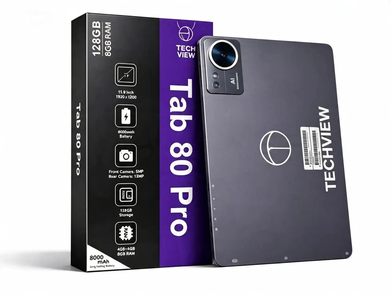TAB 80 PRO TECHVIEW 128 GB + CAPA+ CANETA - Foto 2