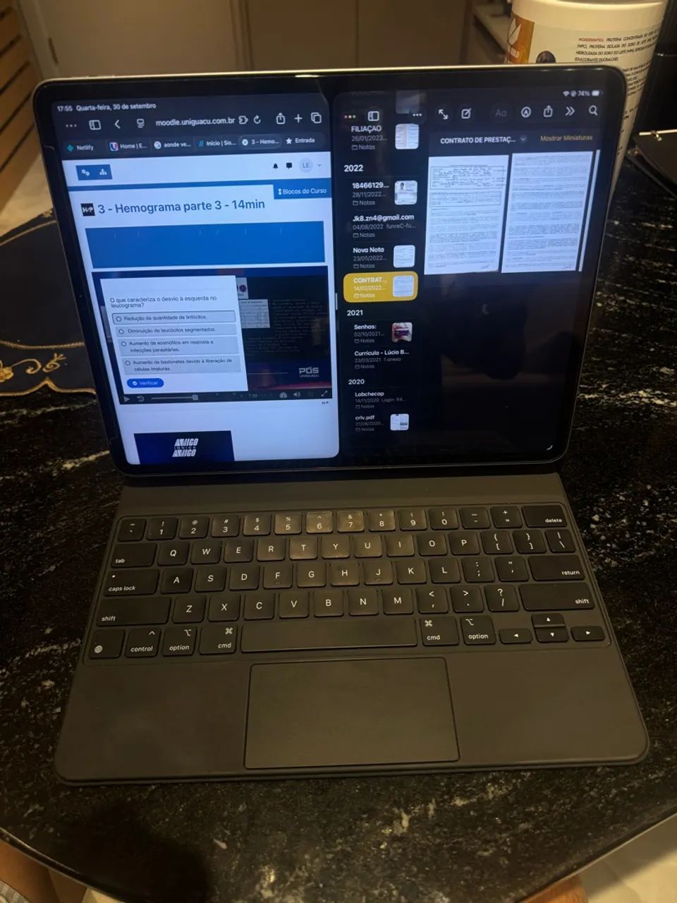 iPad Pro 12,9 M2 6th generation 2024 - 128GB + Magic Keyboard Apple - Impecável