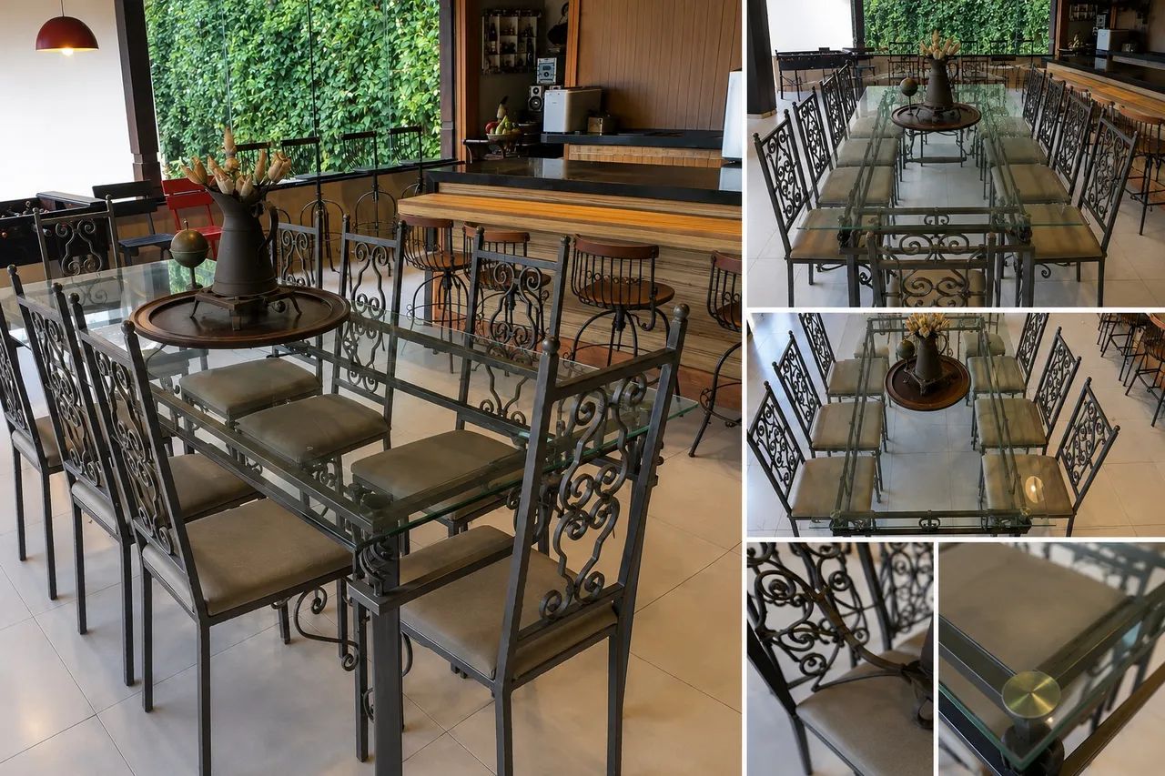 Vendo Mesa de jantar com 08 cadeiras 