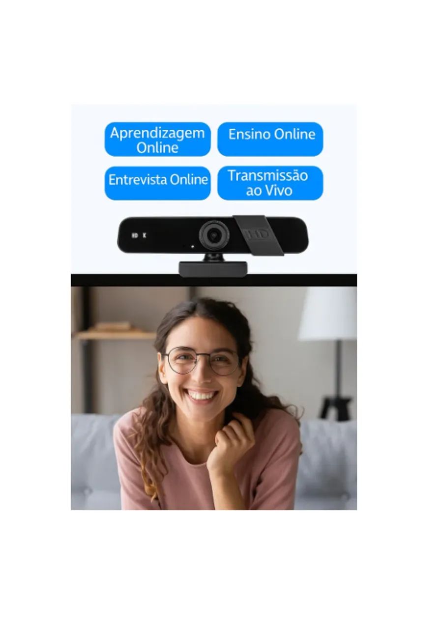 WEB CAM 4K COM MICROFONE AITEK SIGMA-W780M - Foto 4