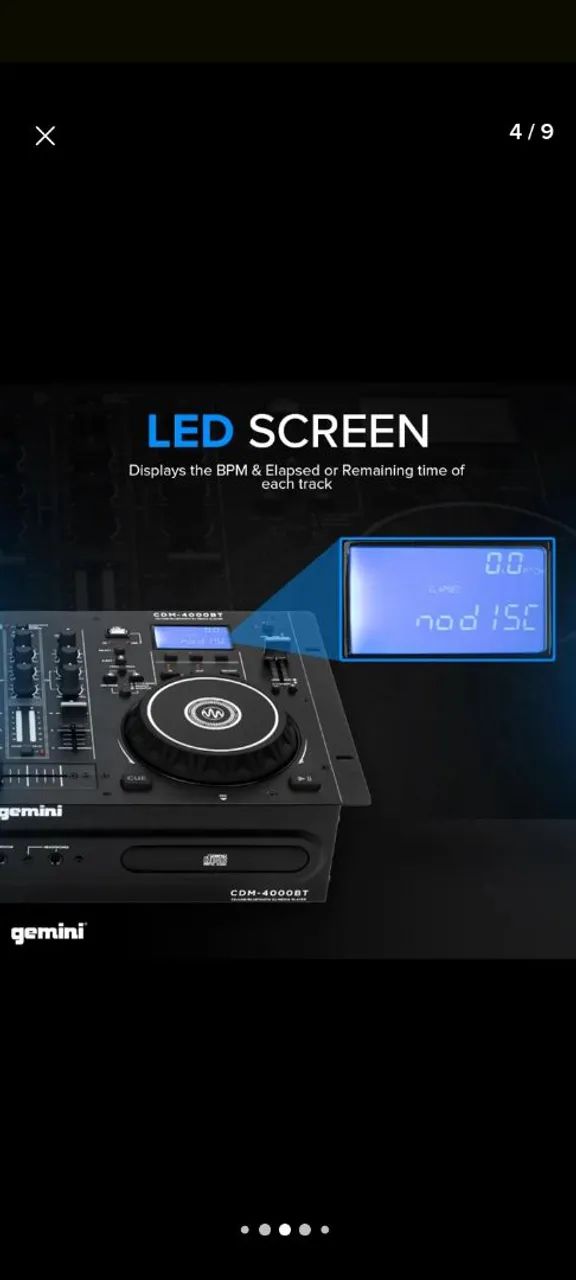 Controladora Gemini cdm-4000 - Instrumentos musicais - Orleans