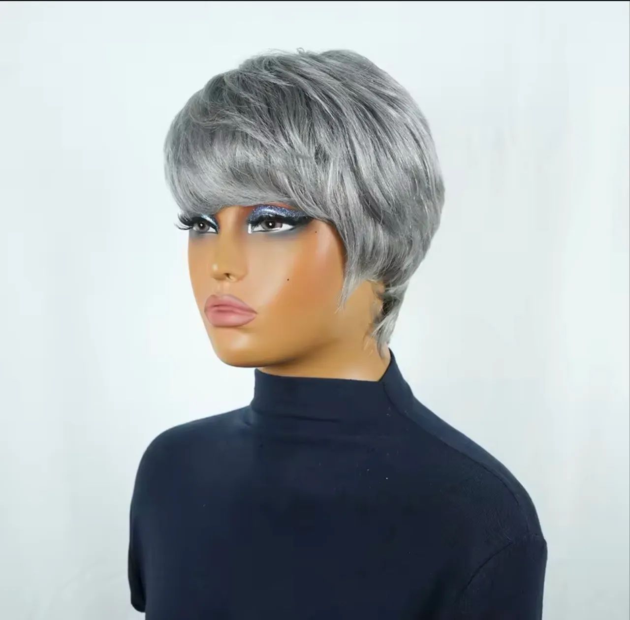 peruca PIXIE cut cabelo humano WIG 