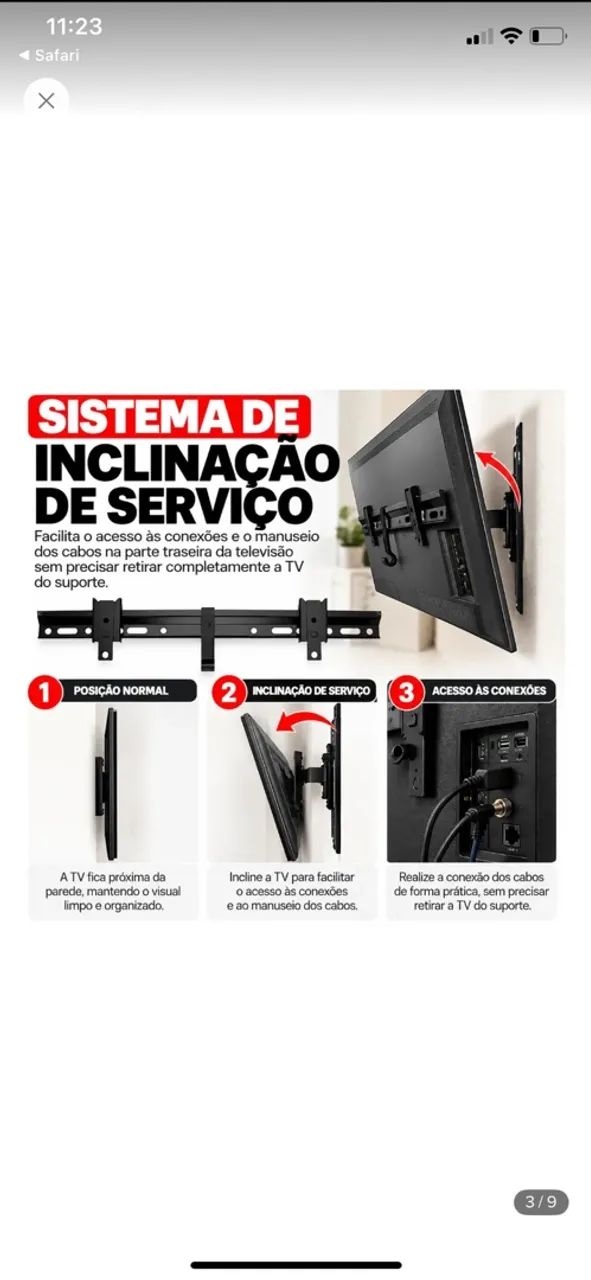 Suporte para TV de 32 a 70 Polegadas - Foto 3