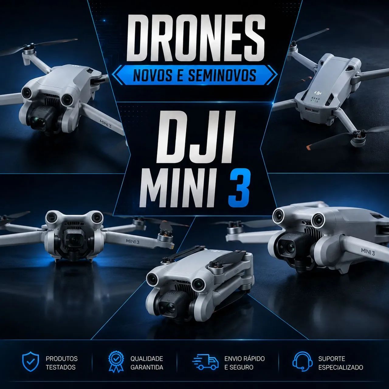 DRONES EM PERFEITO ESTADO DJI e FIMI - Foto 2