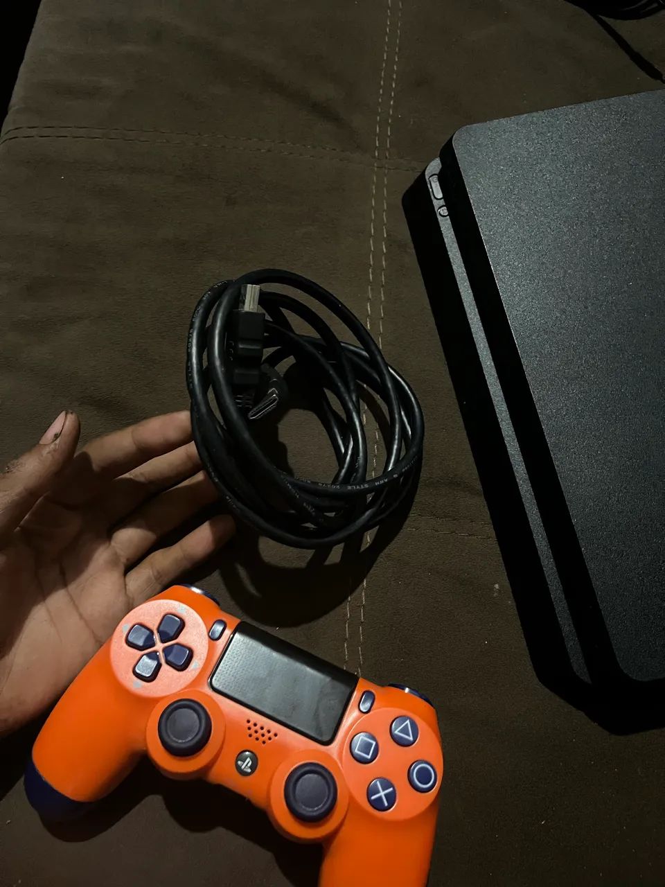 PS4 SLIM + 1 CONTROLE ORIGINAL - Foto 2