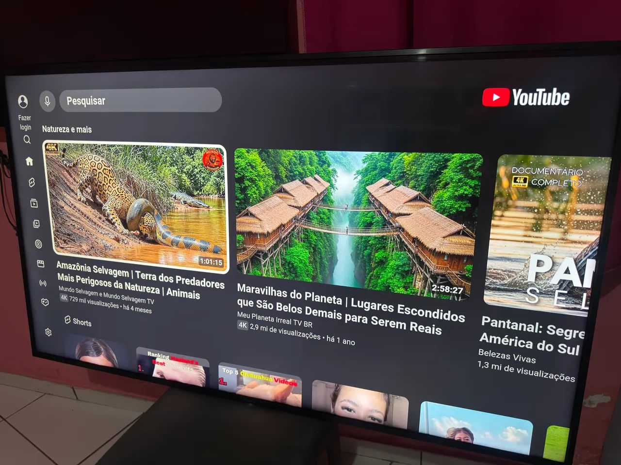 Smart TV Sony 65 polegadas Android 4K comando de voz acompanha cabo controle suporte - Foto 5