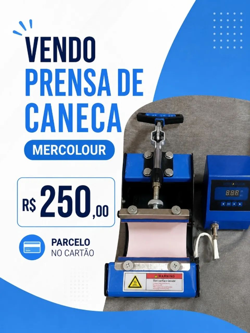 Prensa de caneca para sublimação 