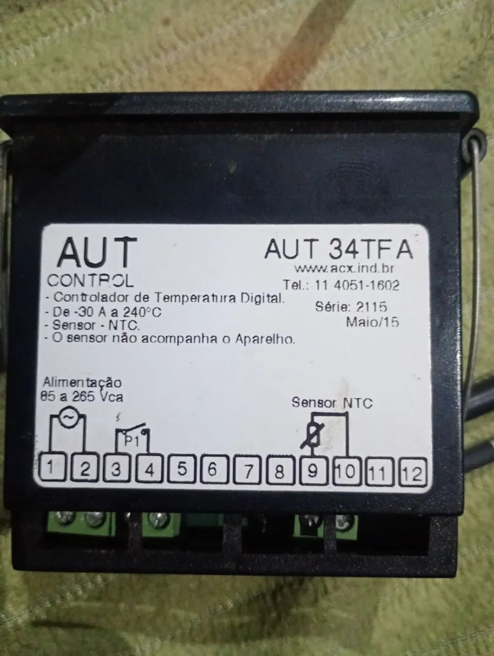 Controlador de temperatura digital AUT 34TFA