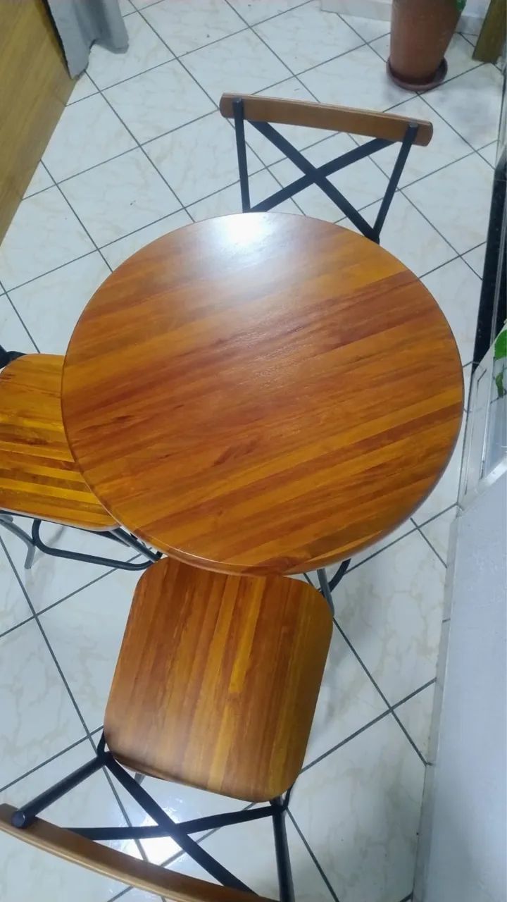 Mesa bistrô 3 cadeiras - Foto 4
