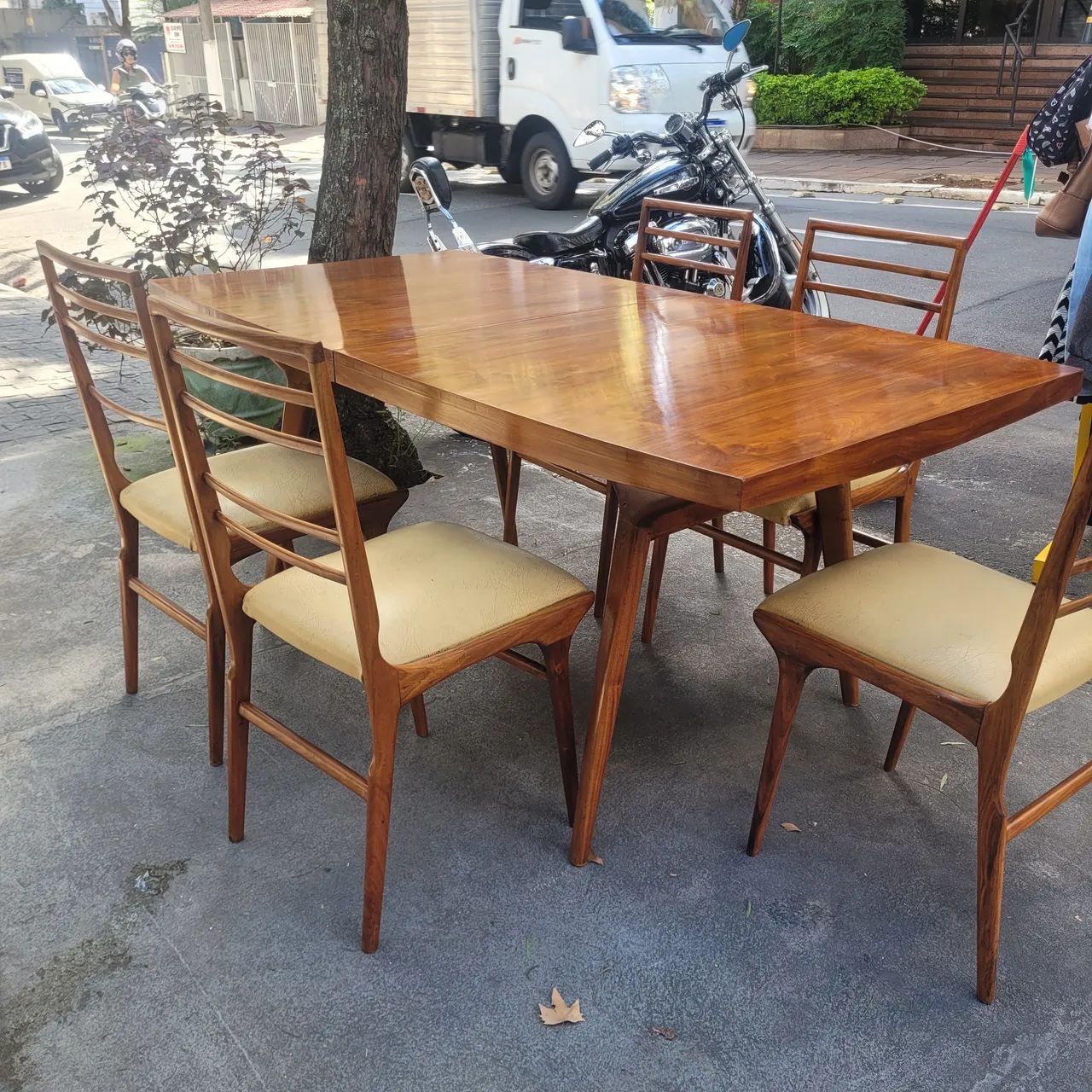 Mesa de Jantar Antiga. Jacarandá Caviuna.  - Foto 5