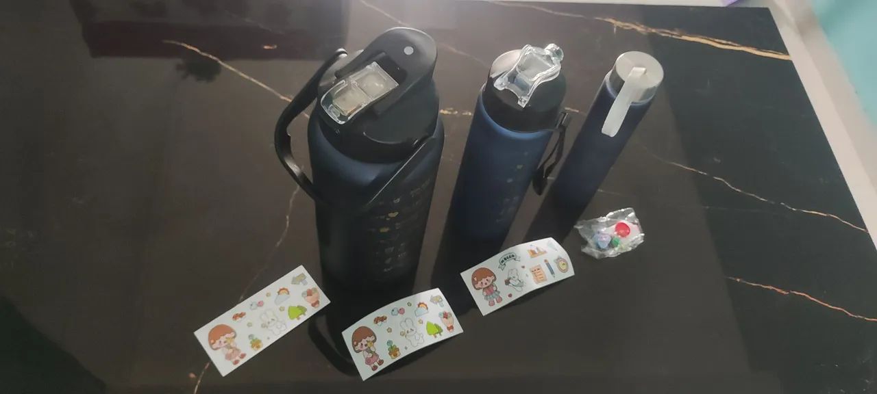kit garrafas para academia squeese  - Foto 3