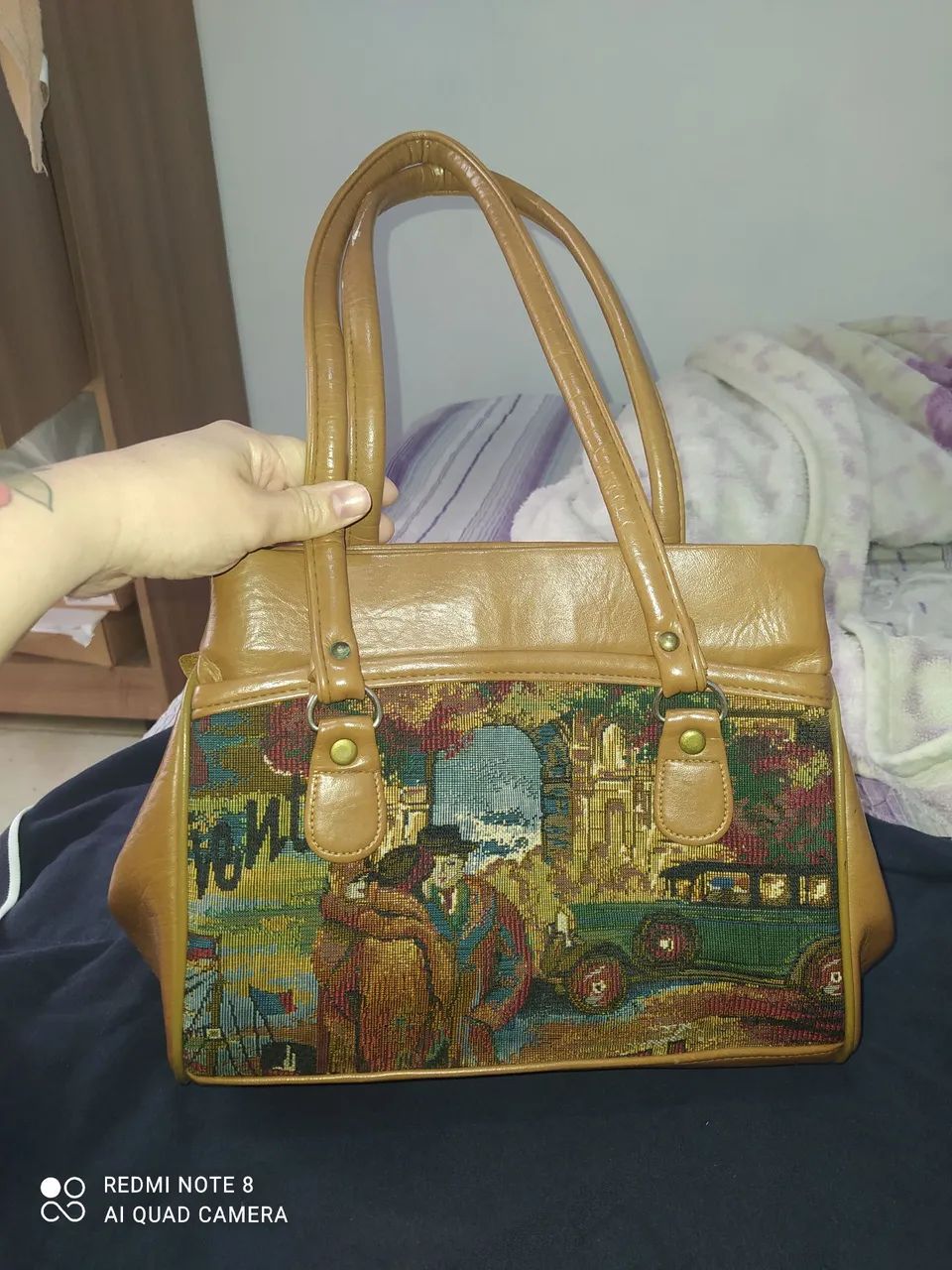 Bolsa vintage estilo Gobelin - Foto 2