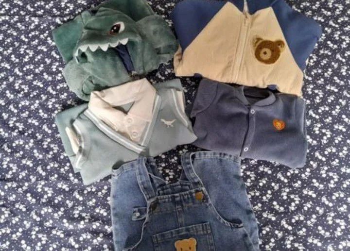 lotinho de roupas de bebê rn ao m