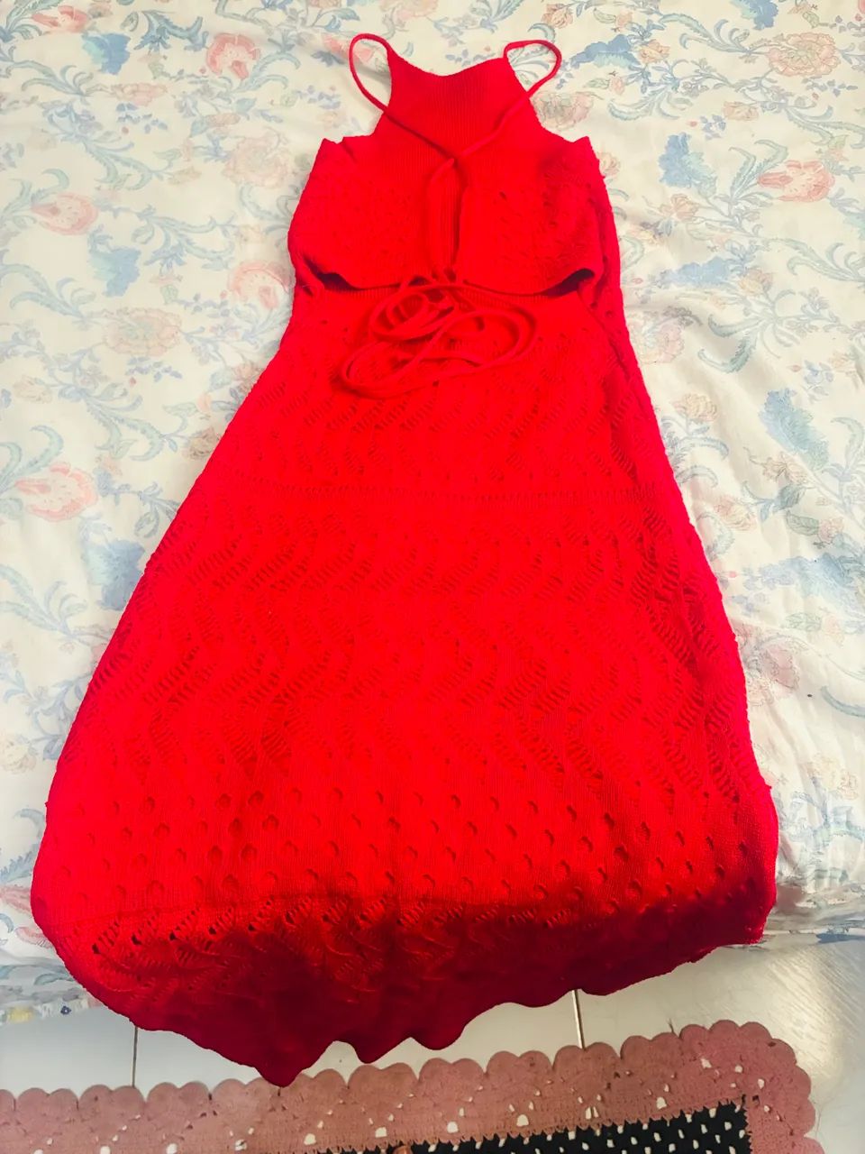 Vestido de tricô vermelho  - Foto 2