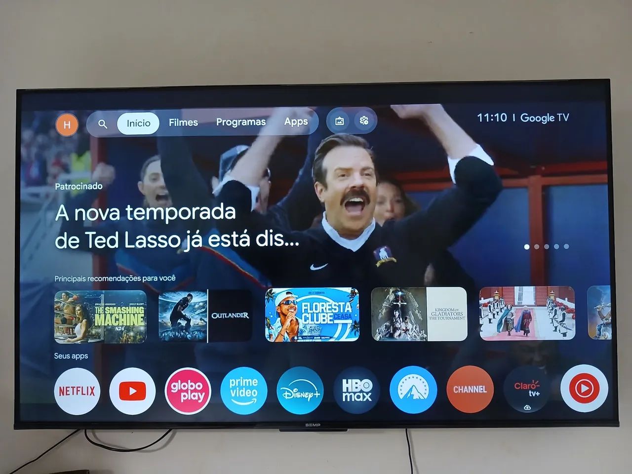 Tv smart SEMP 55 polegadas COM 3 MESES DE USO semi nova