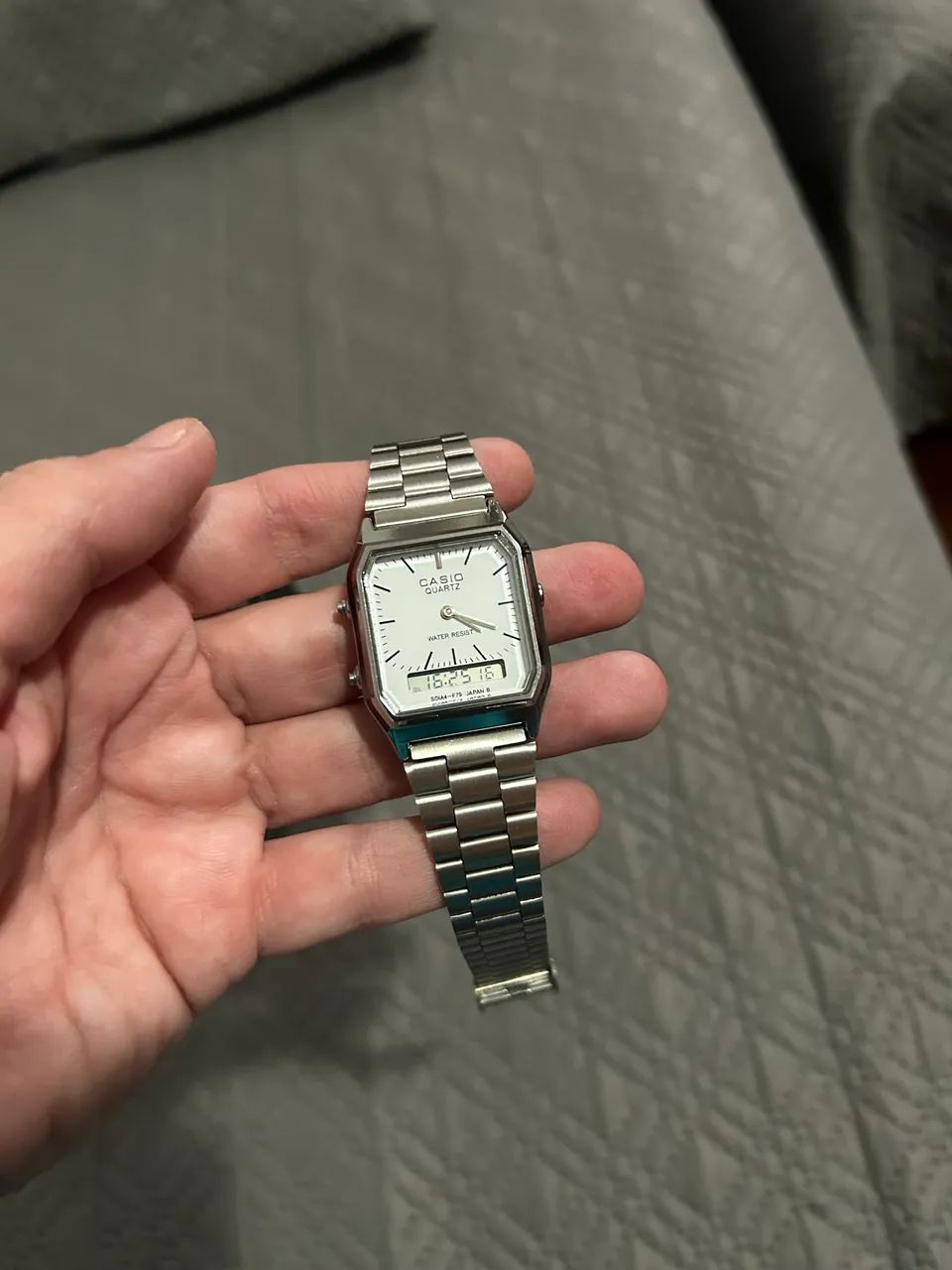 Relógio Casio Unissex Prata