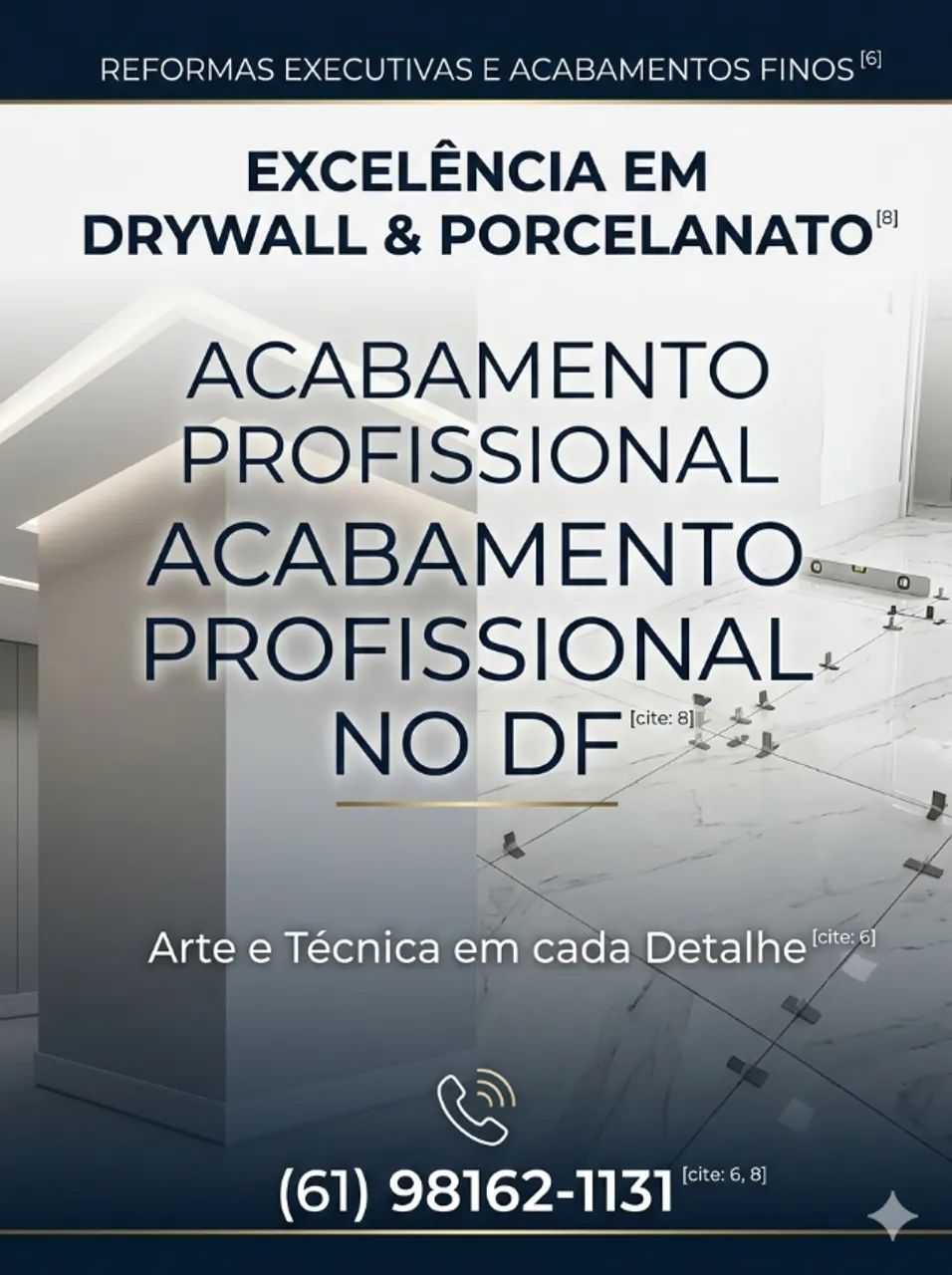 Drywall e porcelanato 