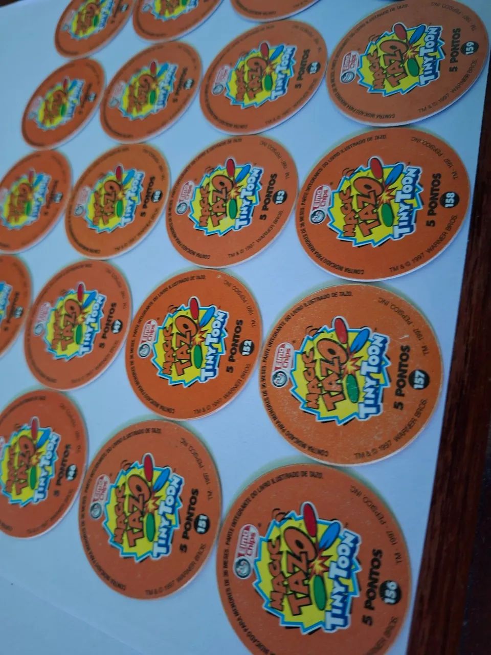Coleção tiny toon tazos set laranja  - Foto 4