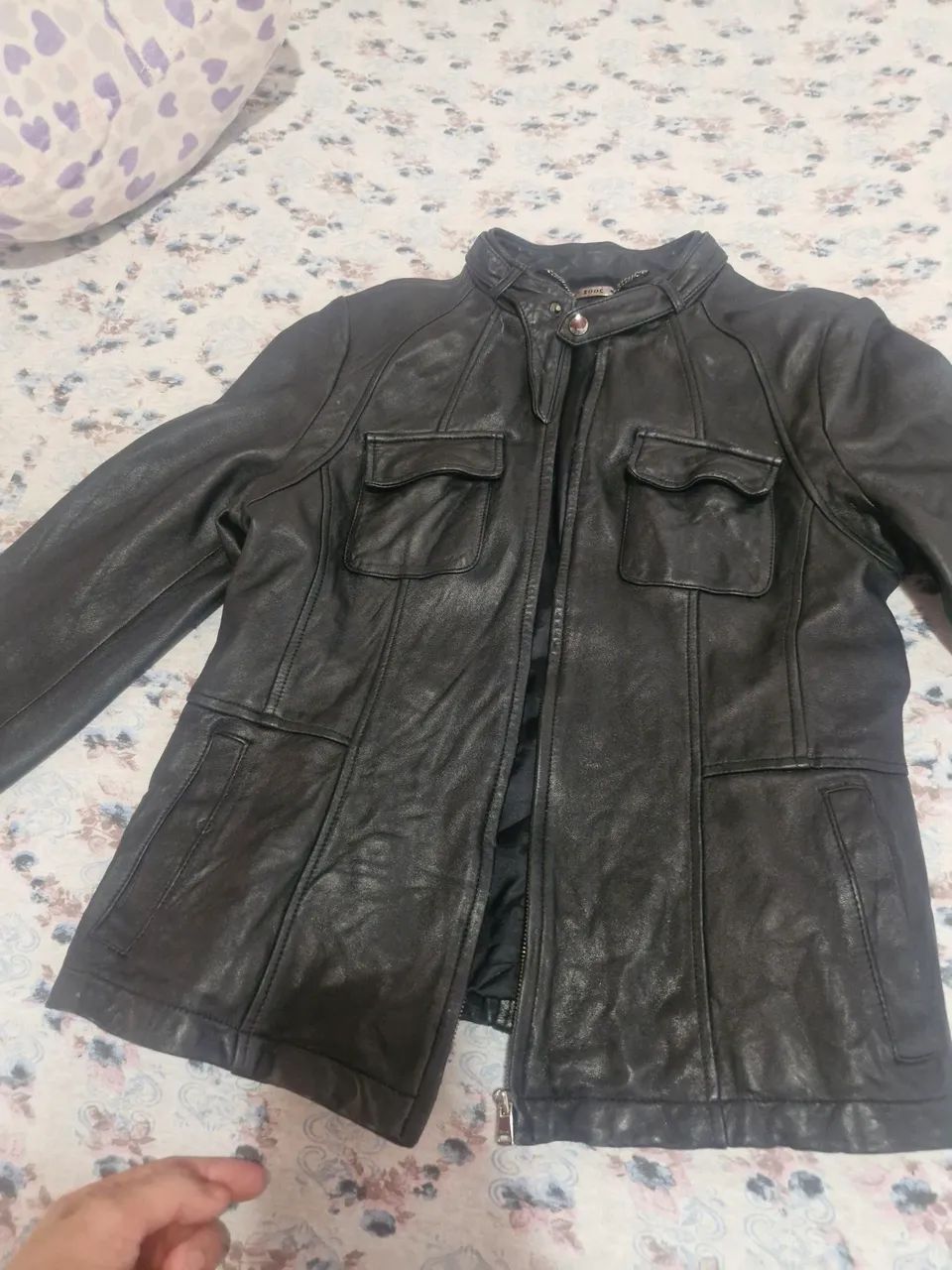 Jaqueta de couro feminina 100%