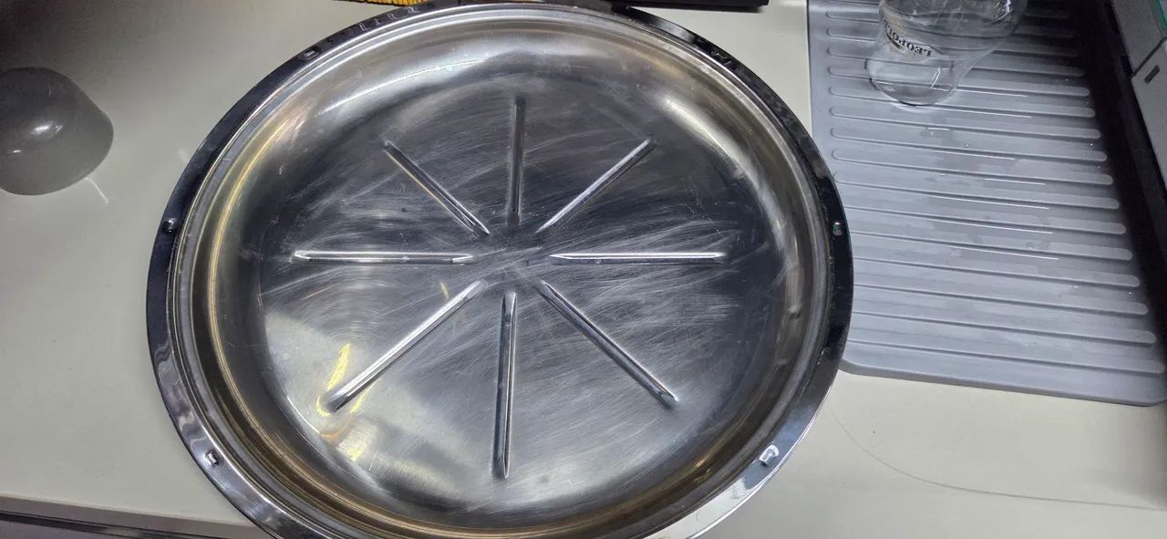 Bandeja com tampa para pizza 45cm - Foto 2