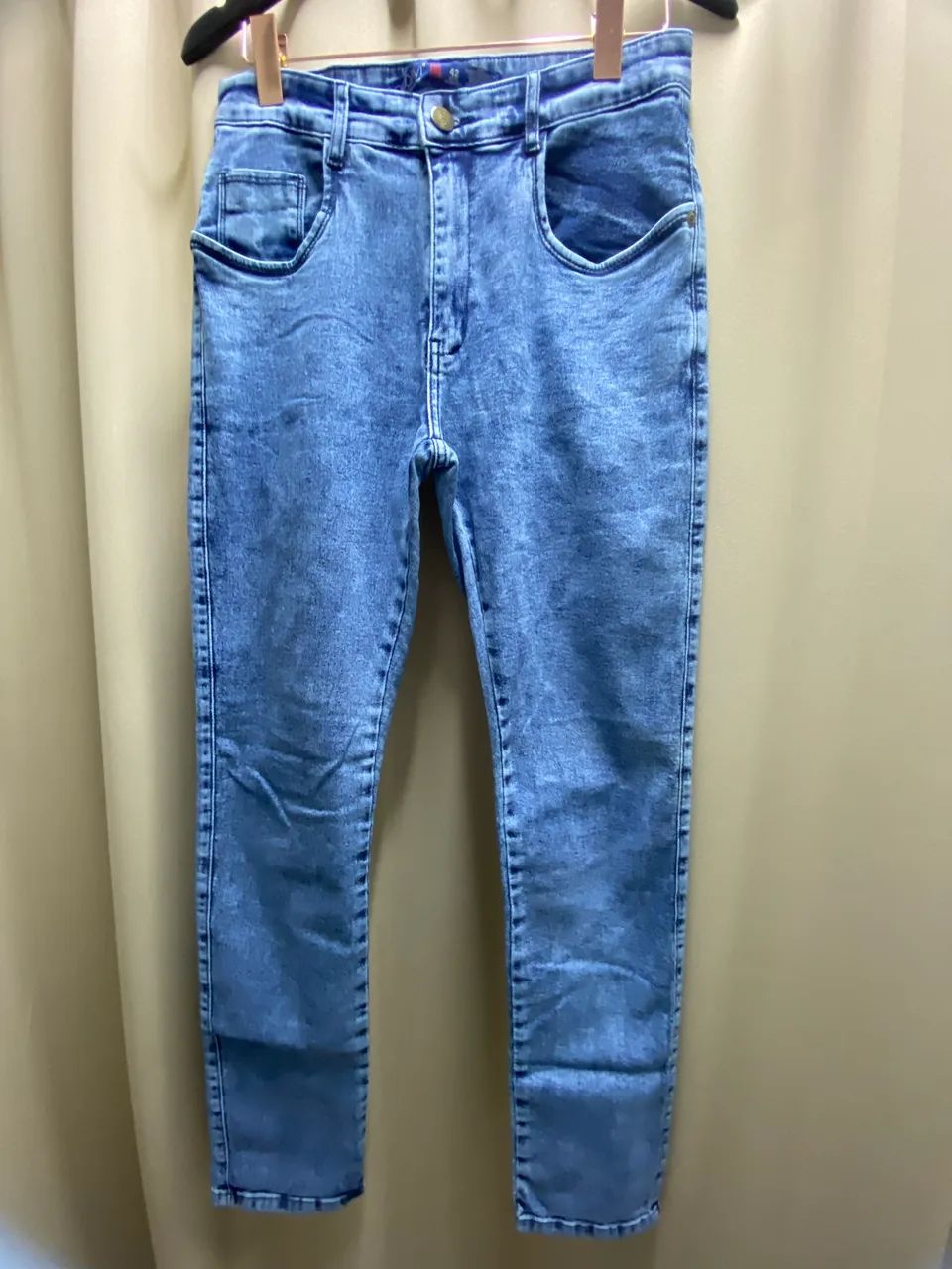 Kit 3 Calças Jeans NOVAS Azul Nr 42 - Foto 3