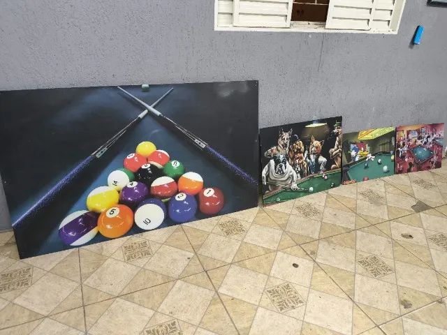 Mesa sinuca semi nova, mais itens de decoração, oportunidade!!!!!!! - Foto 4