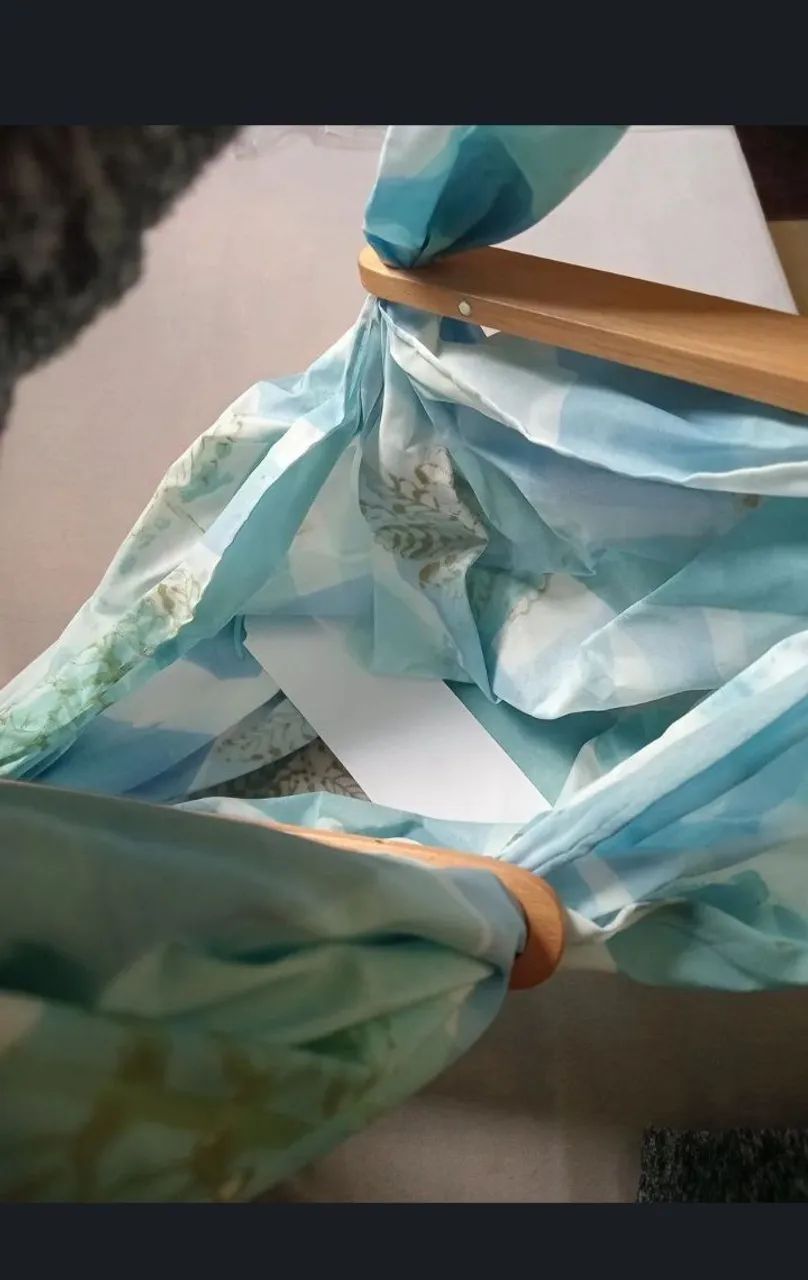 Bolsa de tecido pintado à mão (NOVA) - Foto 2
