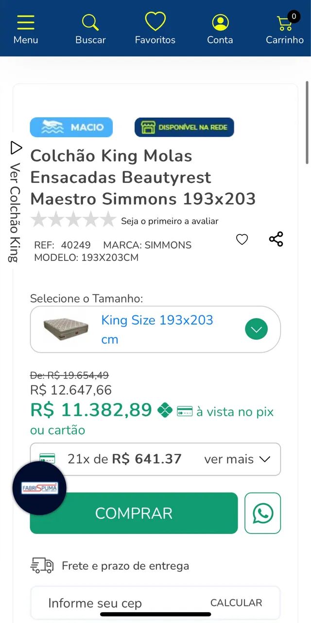 Colchão King Simmons - Foto 2