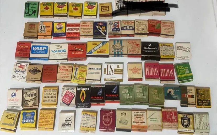 63 Caixas de Fósforos Antigos 4,00 Reais cada (Com fósforos)