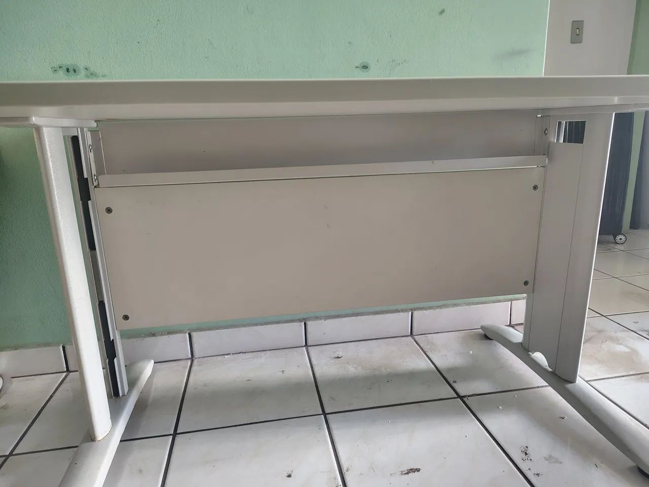 Mesa escrit ório MDF duplo  - Foto 2