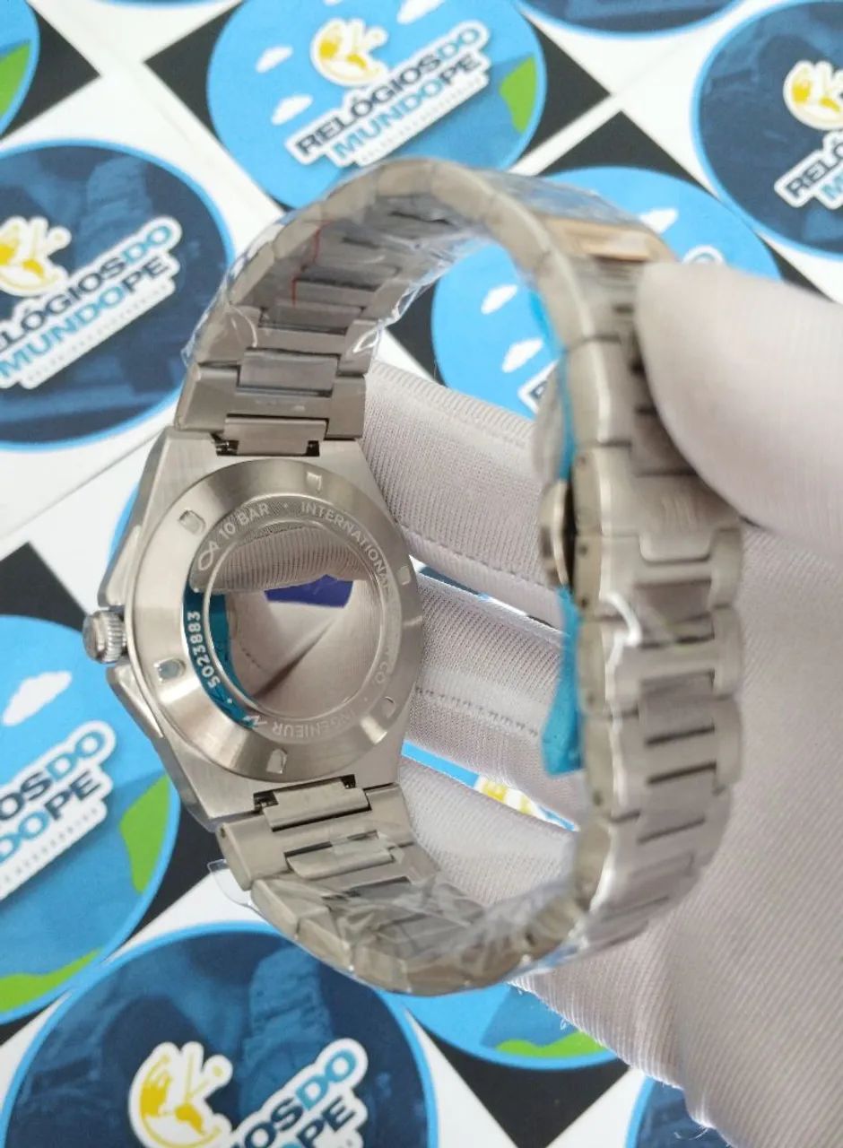 RELÓGIO INGENIEUR AUTOMÁTICO FUNDO PRETO  - Foto 4