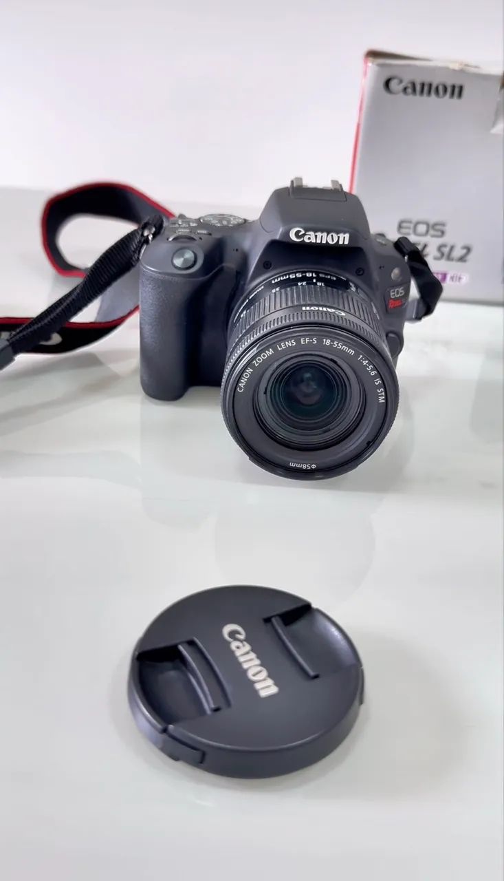 FAÇA SUA OFERTA - CÂMERA CANON SL2 - Foto 3