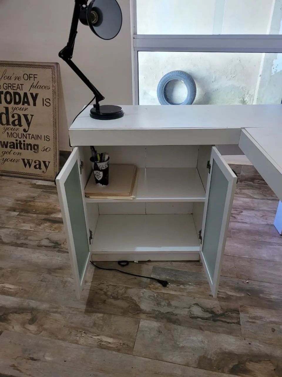 Mesa  em L multiuso MDF - Foto 3