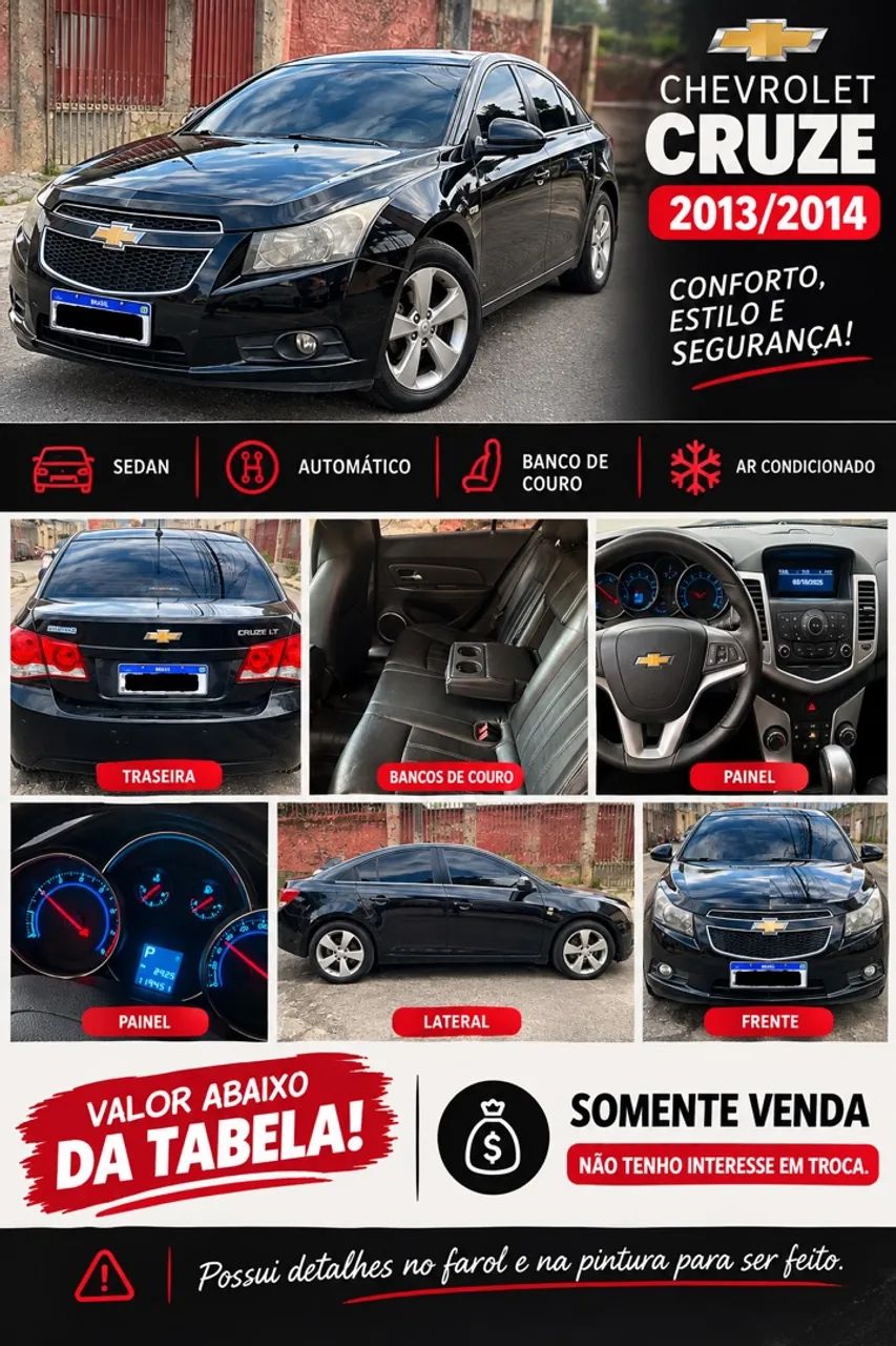Chevrolet Cruze LT 1.8 16V Flexpower 4P Aut. 2014 2014