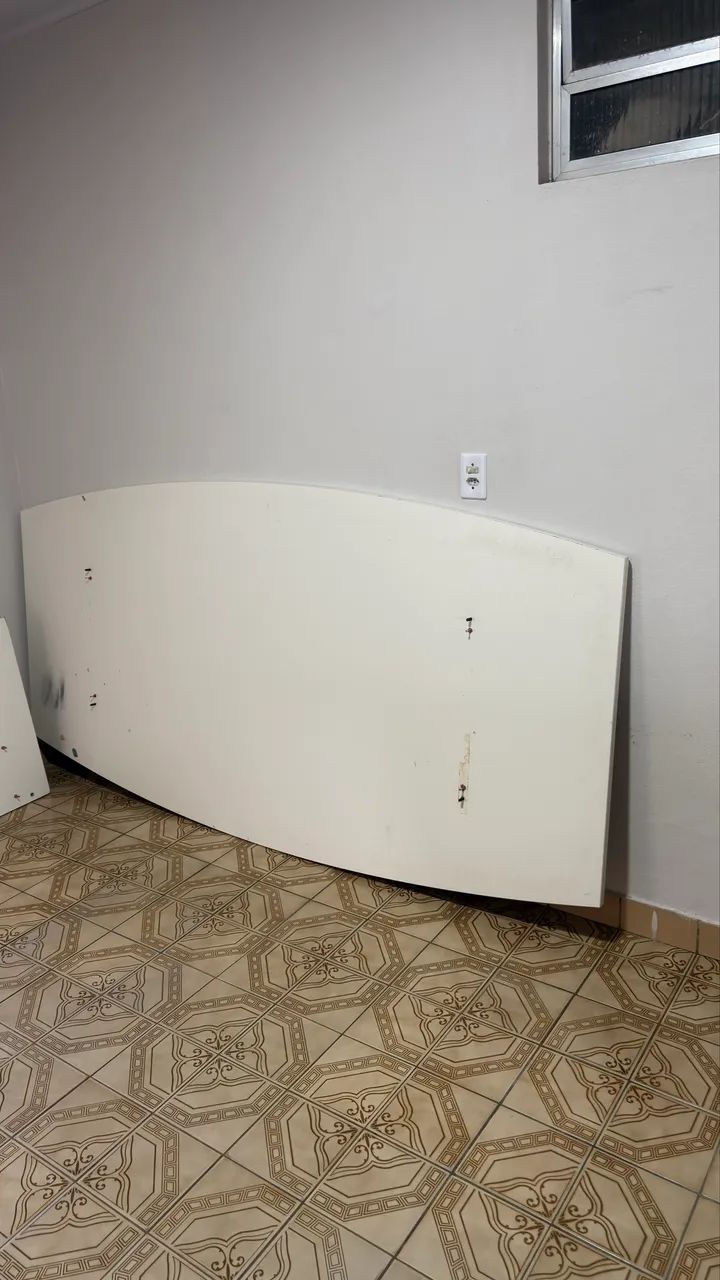 Mesa Grande (2,45m) - MDF Branca - Oportunidade! - Foto 4